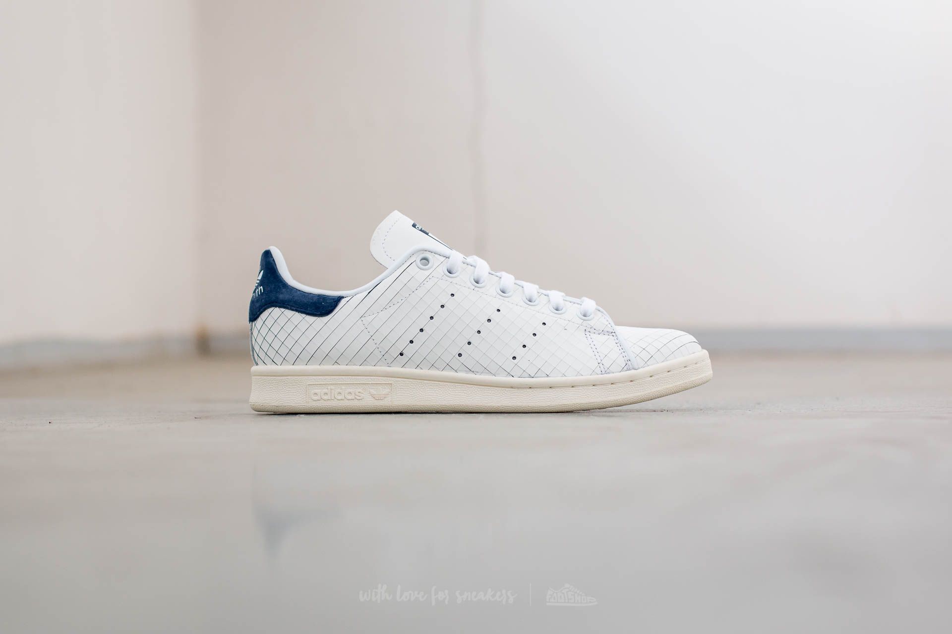 Damen Sneaker und Schuhe adidas Stan Smith W Ftw White/ Ftw White/ Collegiate Navy