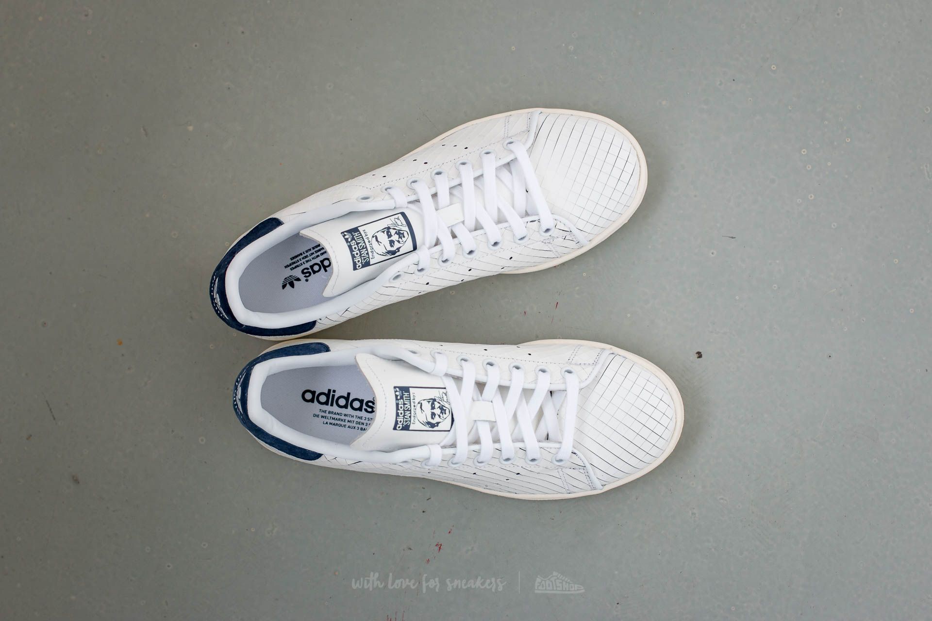 Damen Sneaker und Schuhe adidas Stan Smith W Ftw White/ Ftw White/ Collegiate Navy
