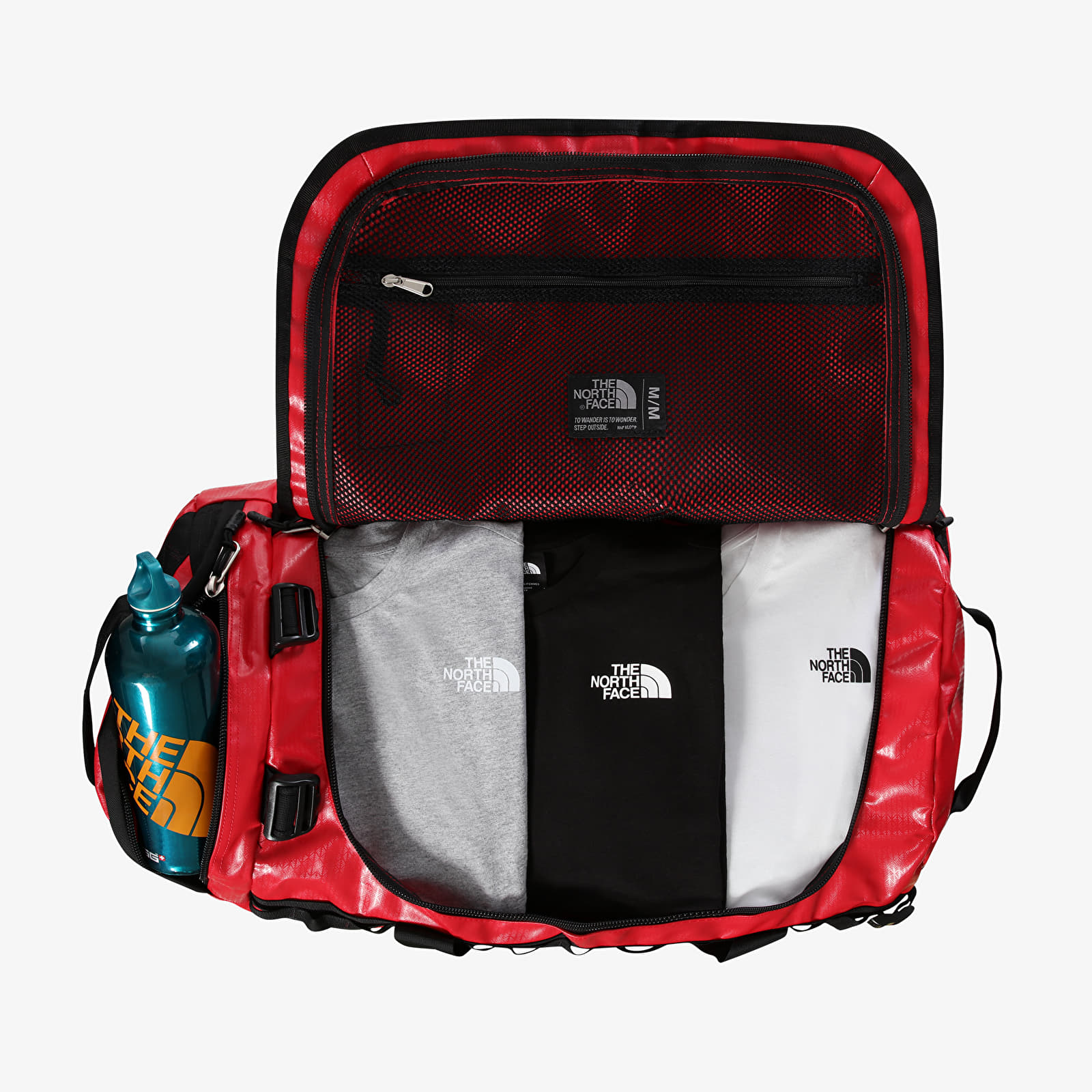 Genți crossbody The North Face Base Camp Medium Duffel Tnf Red/ Tnf Black