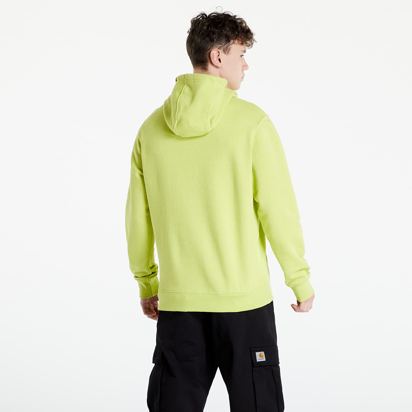 Mikiny Nike Sportswear Revival Fleece Pullover Hoodie C Atomic Green/ White