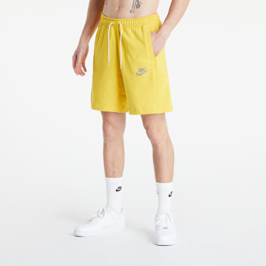 Nike sweat shorts on sale yellow