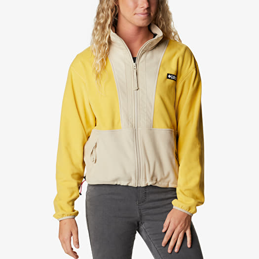 Yellow columbia fleece jacket store