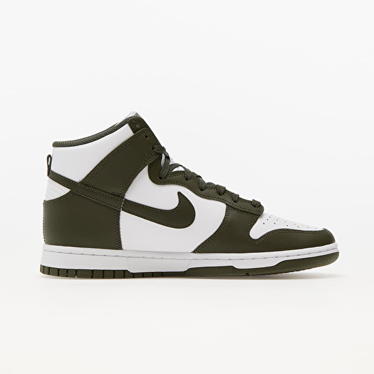 Men s shoes Nike Dunk High Retro White Cargo Khaki Footshop
