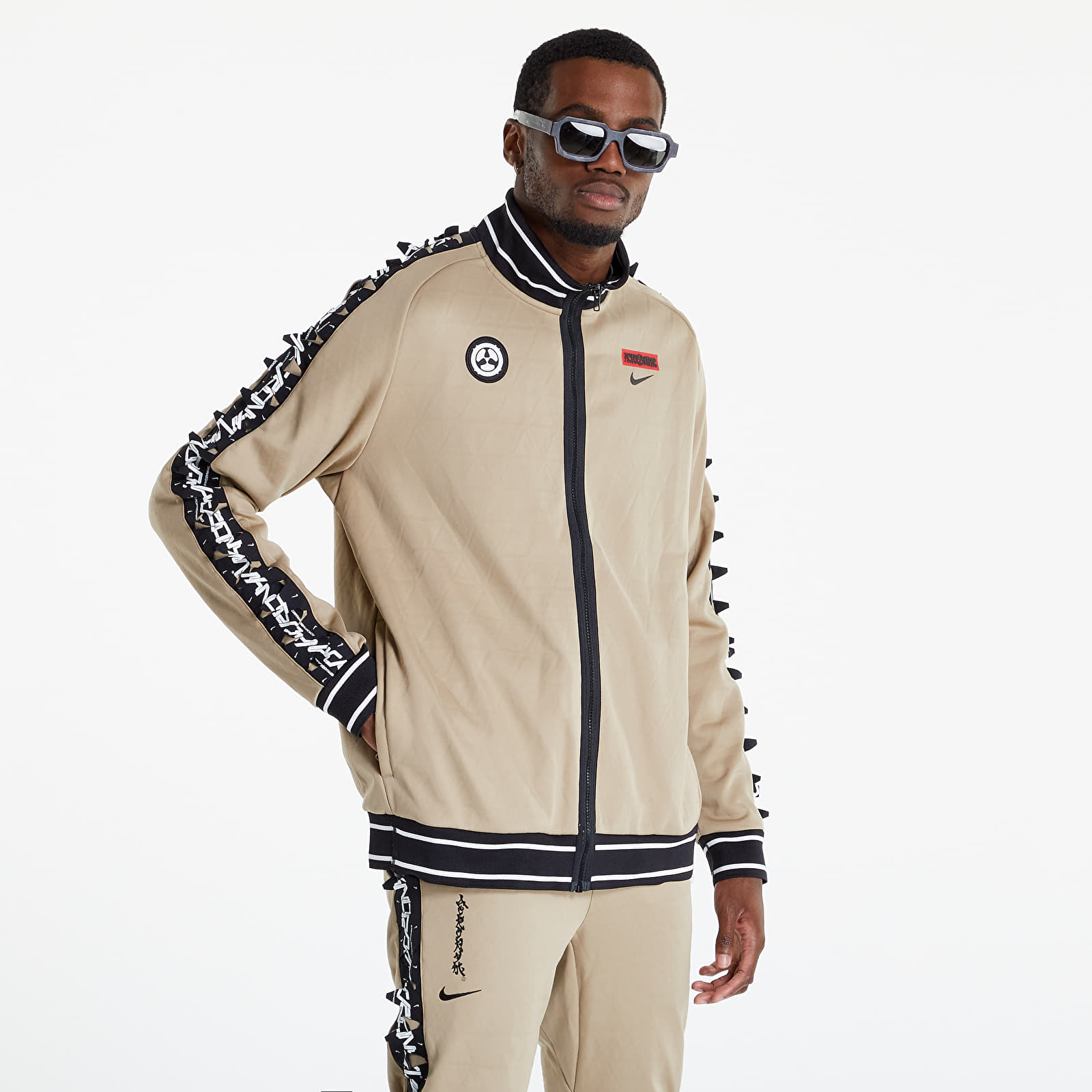 Bundy a kabáty Nike x ACRONYM M NRG Cs Tf Knit Jacket Khaki/ Black