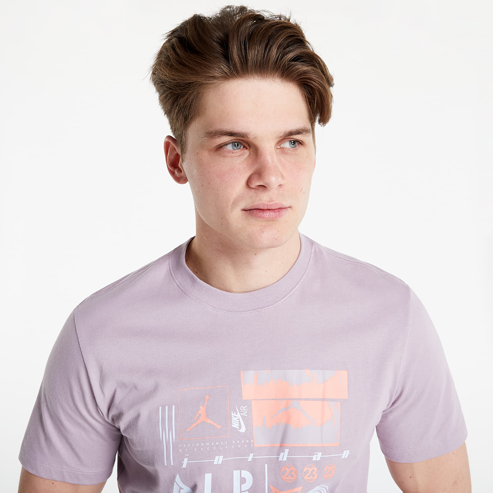 Тениски Jordan Brand Gfx Short Sleeve Crew 2 T-Shirt Plum Fog