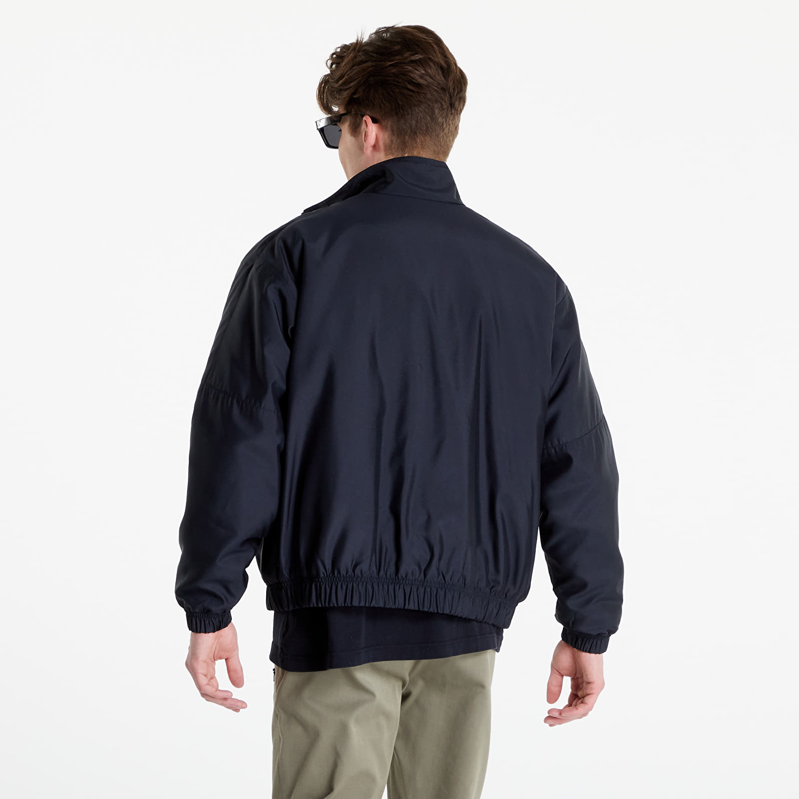 Bombery Nike Sportswear Solo Swoosh Satin Bomber Jacket Black/ Doll/ White  | Footshop