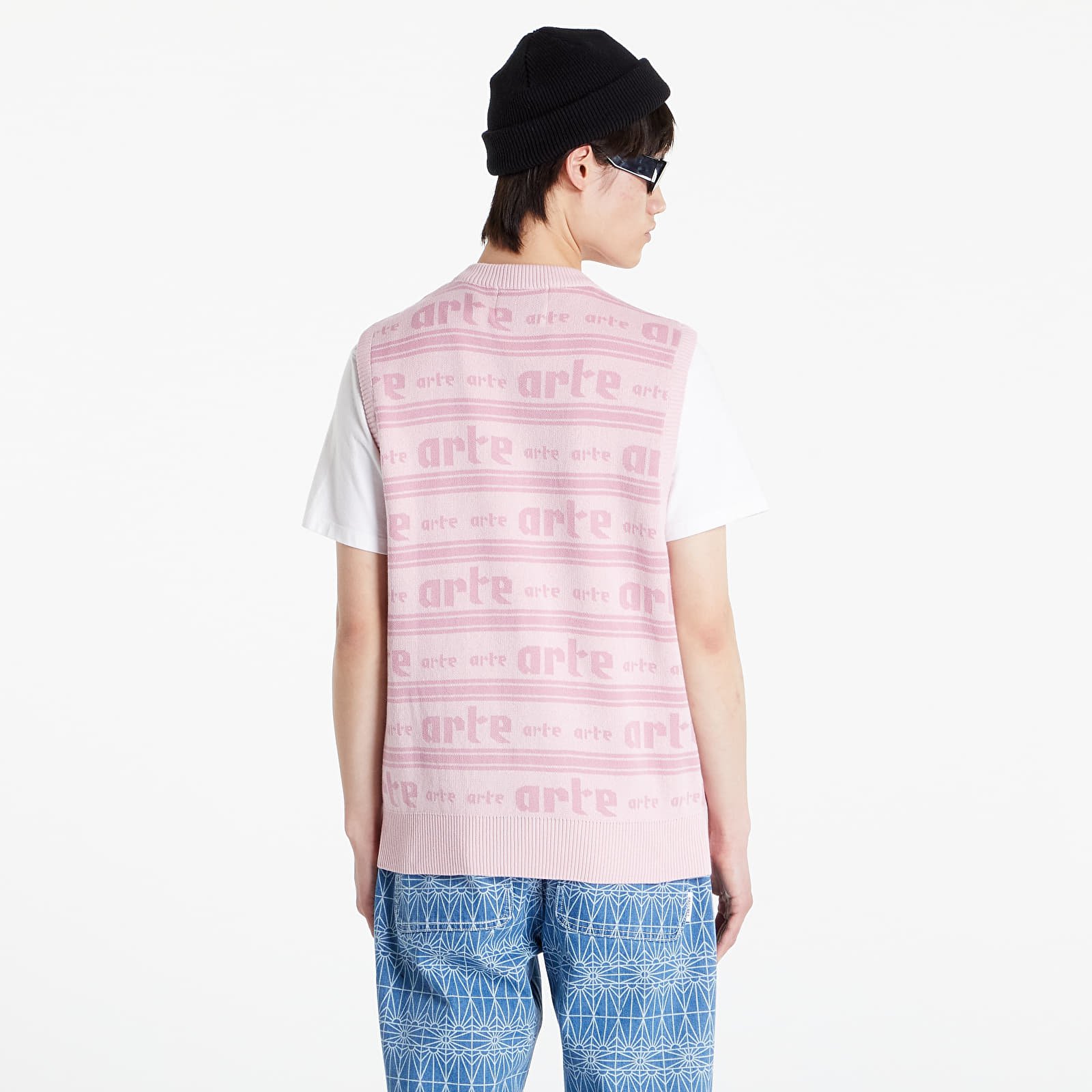 Vests Arte Antwerp Karl Allover Knit Pink