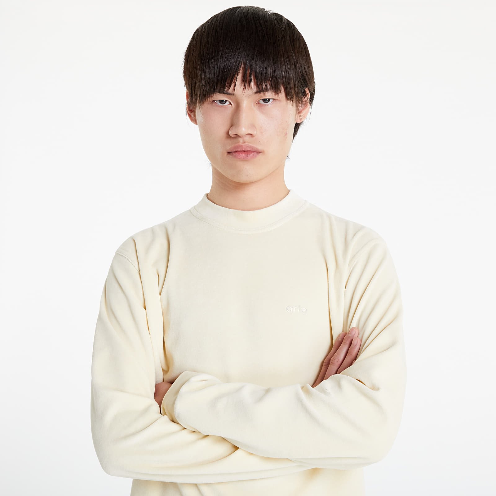 Bluzy Arte Antwerp Chasen Velvet Crewneck Cream