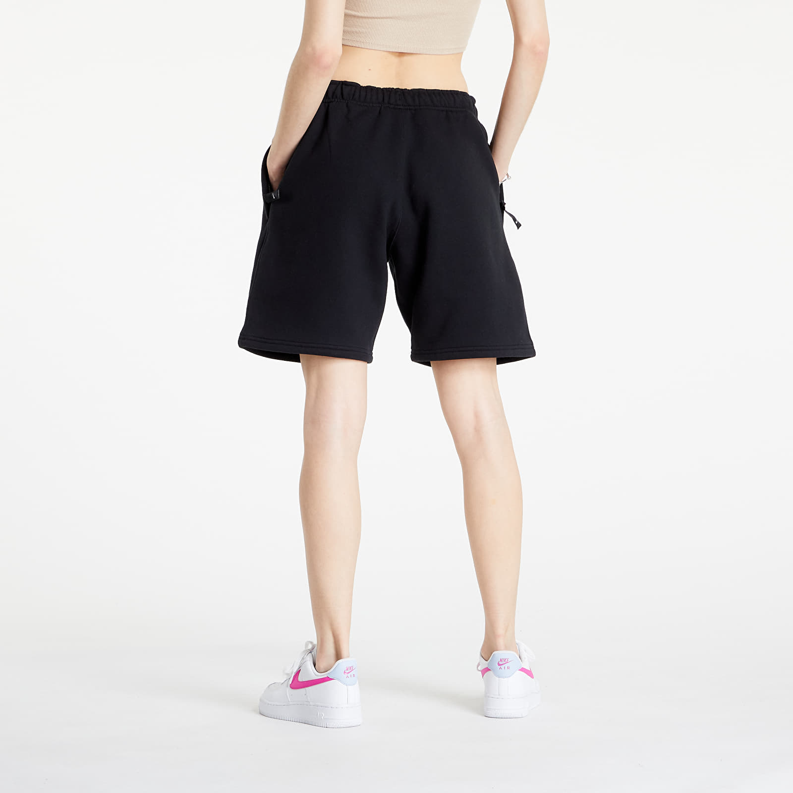 Rövidnadrágok Nike NRG Solo Swoosh Fleece Shorts UNISEX Black/ White