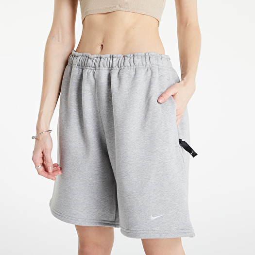 Shorts Nike NRG Solo Swoosh Fleece Shorts Dark Grey Heather White