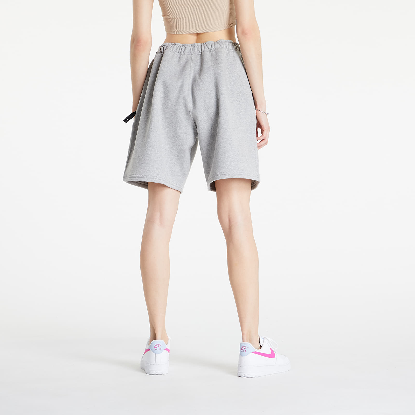 Shorts Nike NRG Solo Swoosh Fleece Shorts Dark Grey Heather/ White