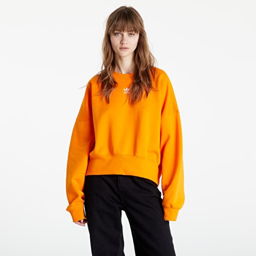 Womens orange adidas sweatshirt hotsell