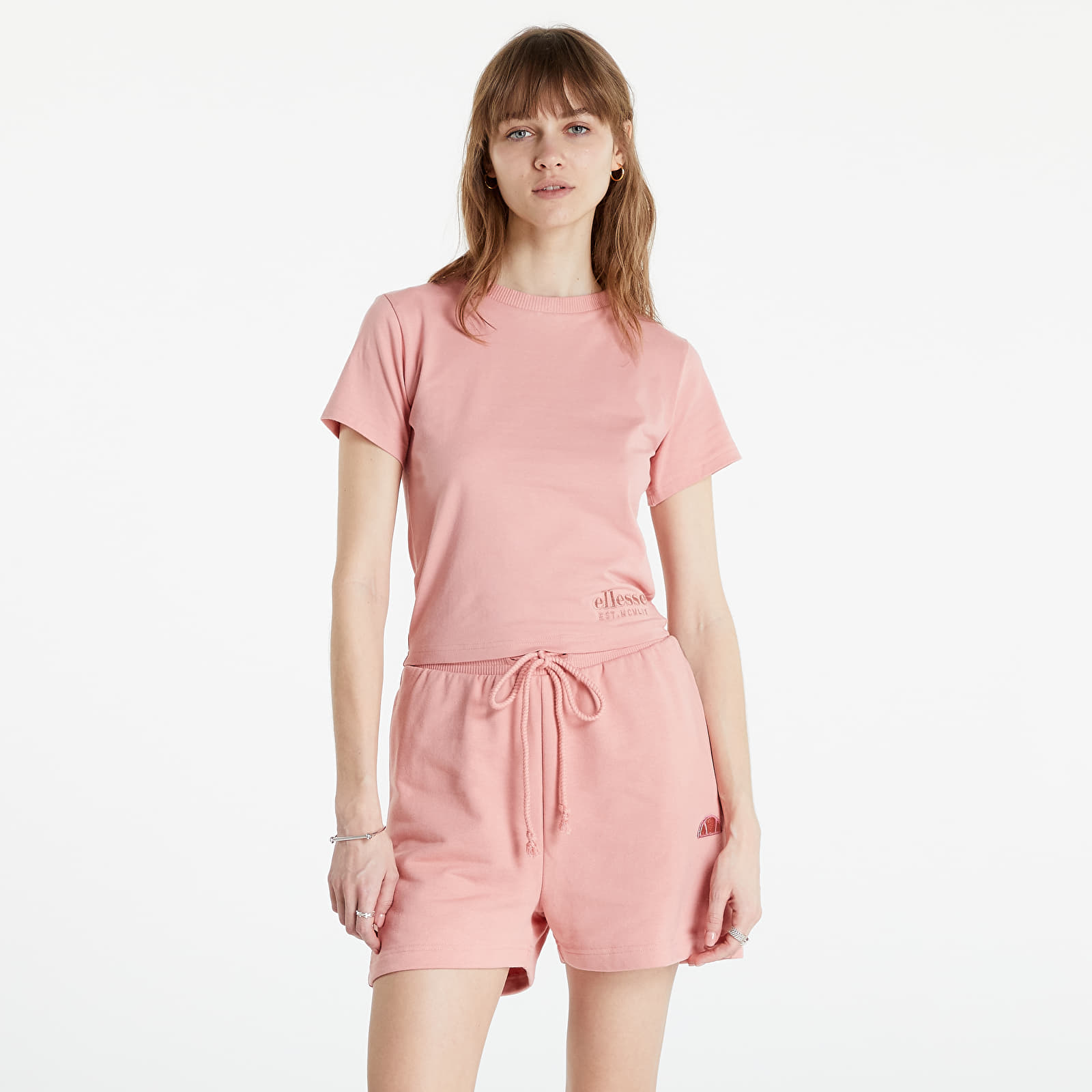 Tricouri  Ellesse T-Shirt Dropper Crop T-Shirt Pink