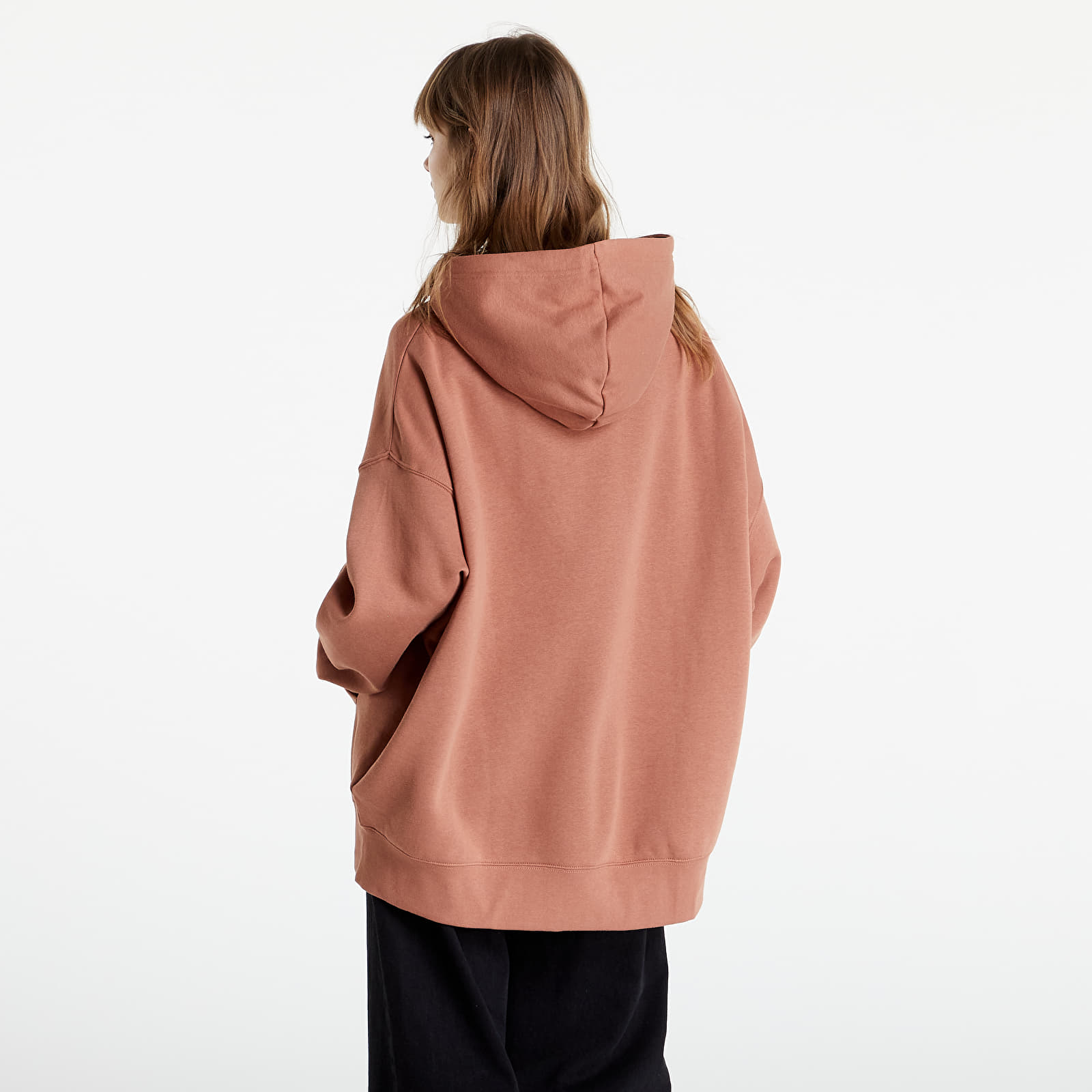 Hættetrøjer og sweatshirts Nike NSW Essentials Women's Fleece Full-Zip Hoodie Mineral Clay/ White