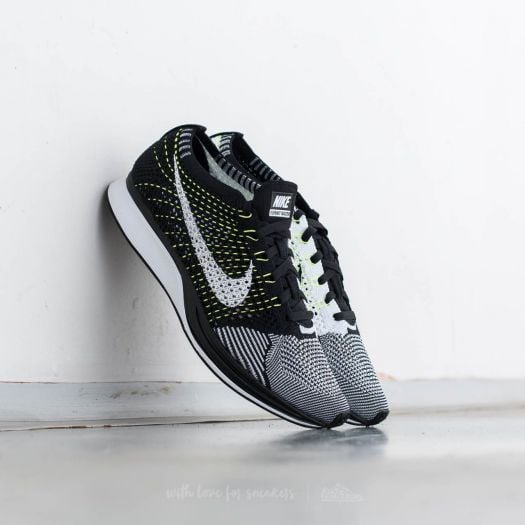Flyknit racer black white price hot sale