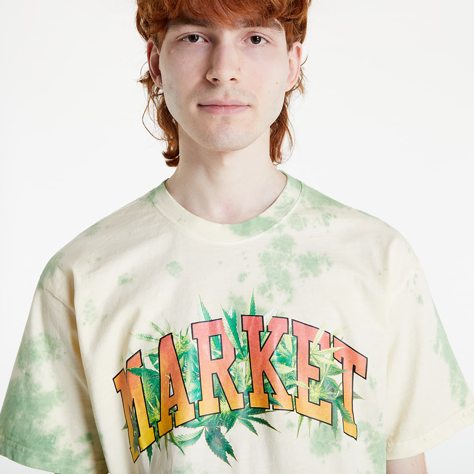 T-shirts  MARKET Arc Herbal Remedy Tie-Dye T-Shirt Green Yellow Tie-Dye