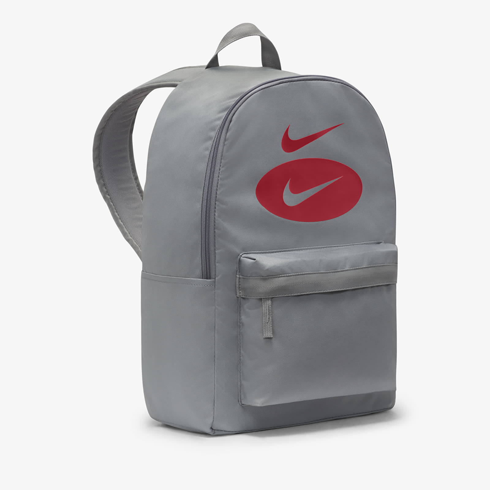 Red and grey backpack outlet