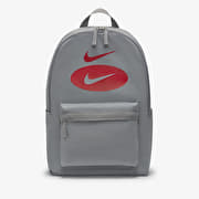 Nike Heritage Backpack Particle Grey/ University Red