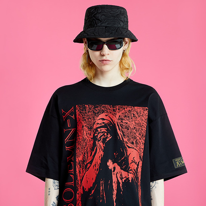 RAF SIMONS Oversized T-Shirt Solemn-X Black | Footshop