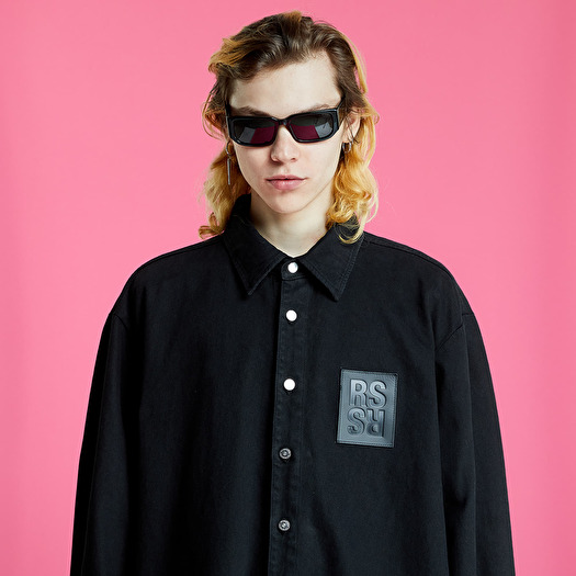 RAF SIMONS 2022ss denim shirt with label