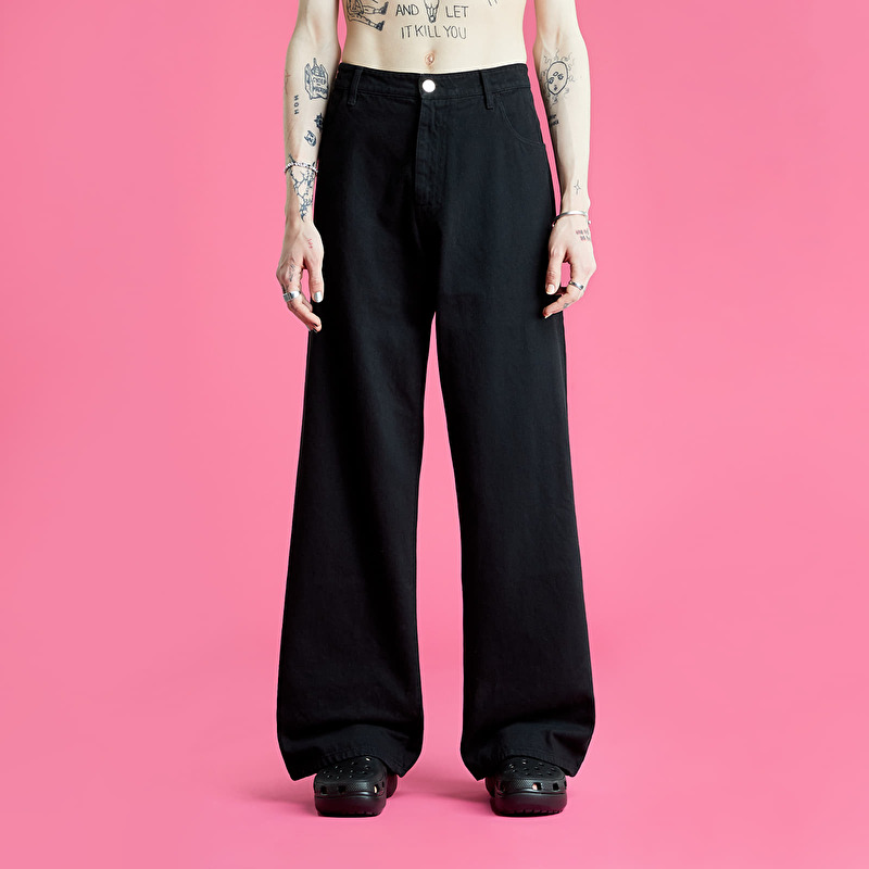 RAF SIMONS Wide Fit Denim Pants Black | Footshop