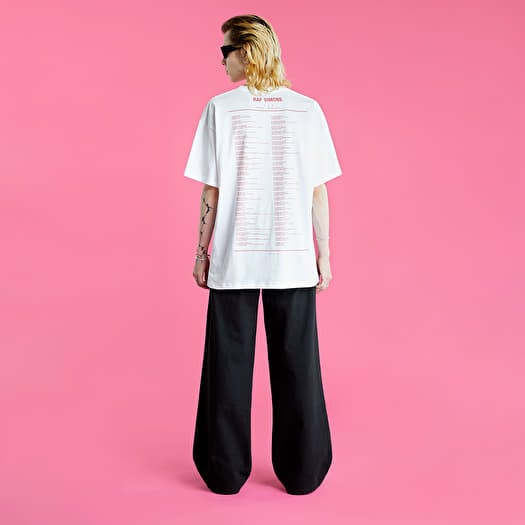 RAF SIMONS UNIVERSITY フーディシャツ S ホワイト Raf Simons Hoodie | italist