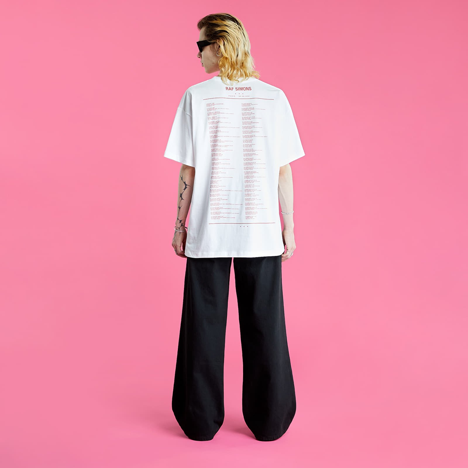 T-shirts RAF SIMONS Tour T-Shirt White | Footshop