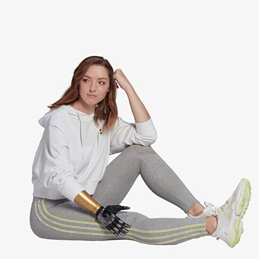 Adidas cropped hoodie white outlet