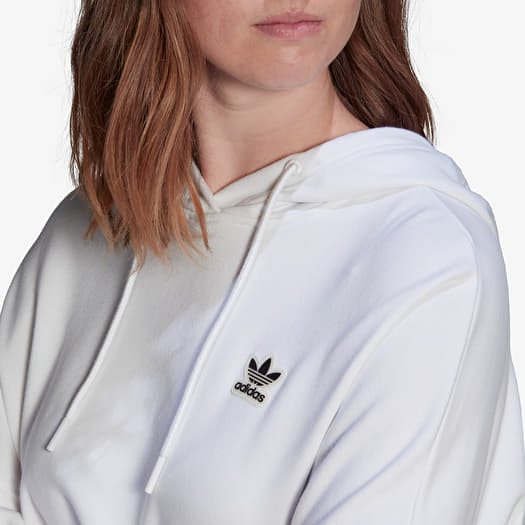 Adidas originals white cropped hoodie outlet