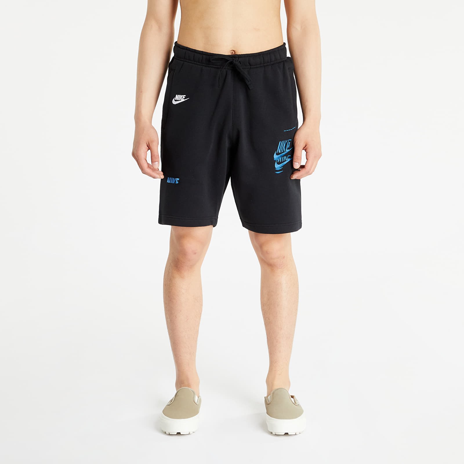 Pantaloni scurți Nike Sportswear Sport Essentials+ French Terry Shorts Black/ White