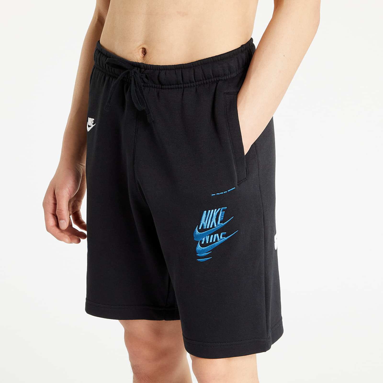 Pantaloni scurți Nike Sportswear Sport Essentials+ French Terry Shorts Black/ White - 1 | YEO