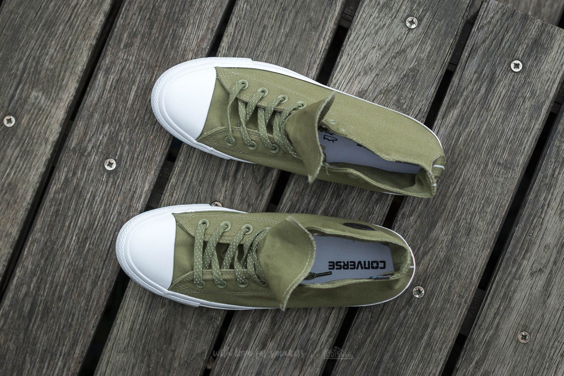 Férfi cipők Converse Chuck Taylor AS Hi Fatigue Green/ White/ Signal Red