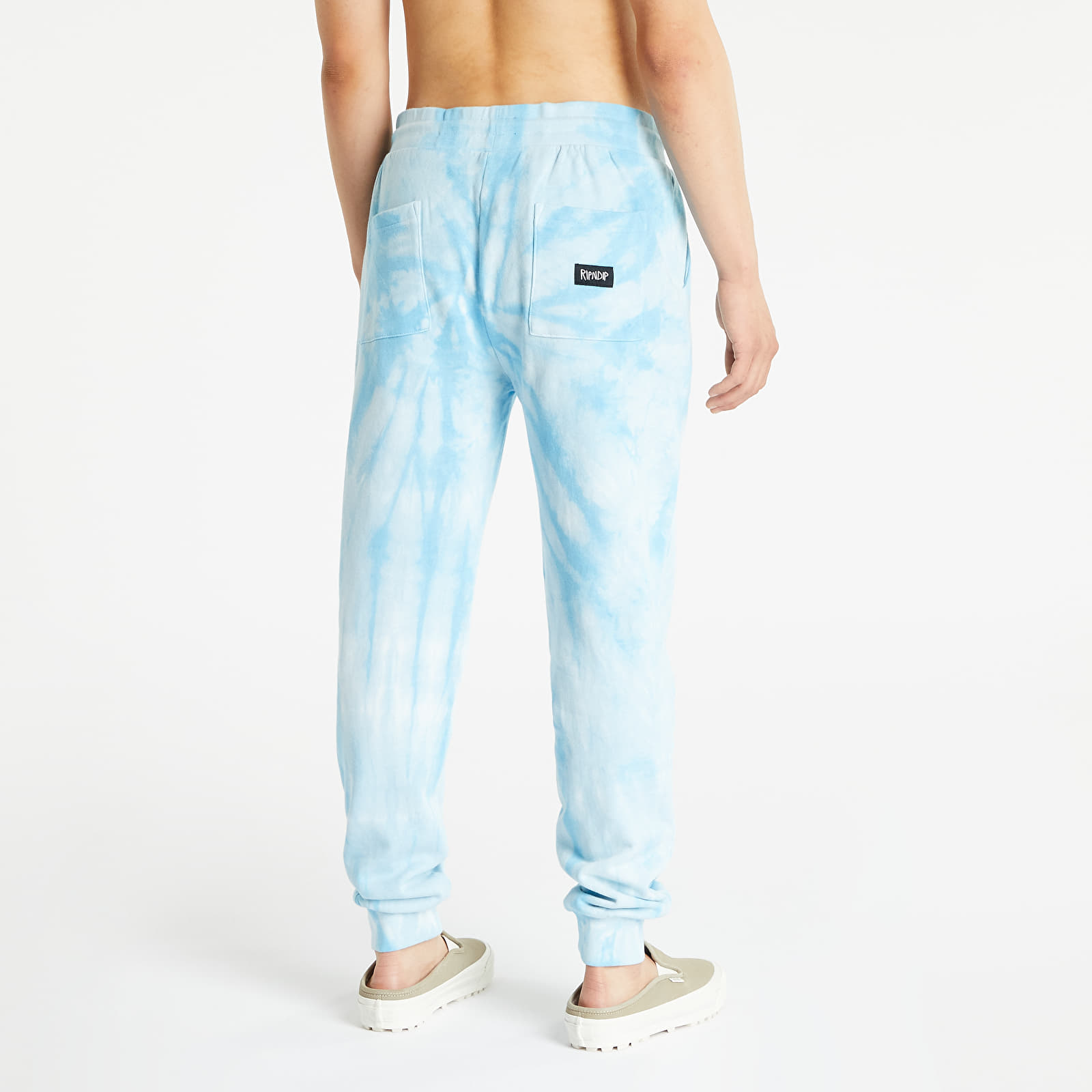 Pantaloni RIPNDIP Sent From Heaven Sweat Pants Light Blue Spiral Dye