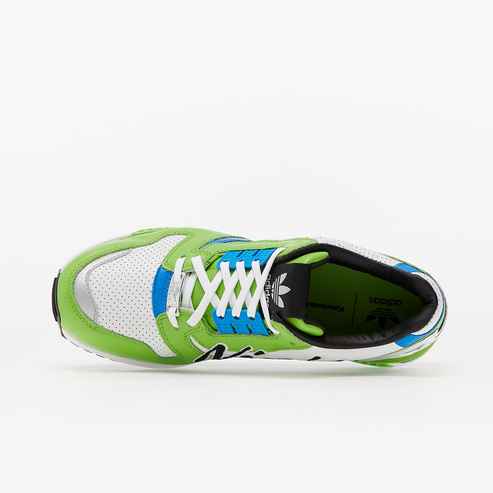 Men's shoes adidas x Kawasaki ZX 8000 Semi Solar Green/ Semi Solar Green/ Bright Blue