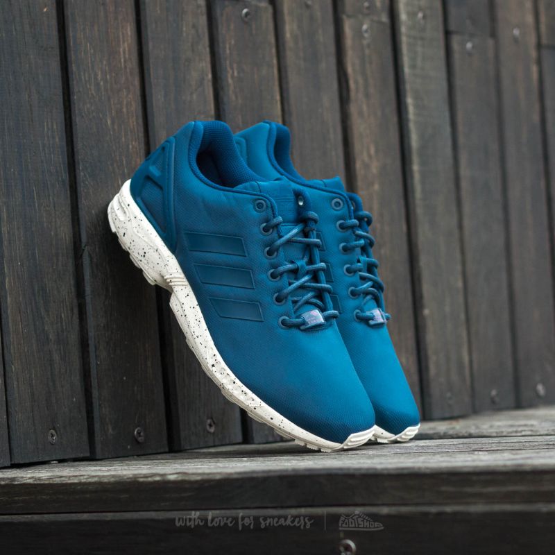 Men's shoes adidas ZX Flux Tech Steel/ Utility Blue/ Chalk White