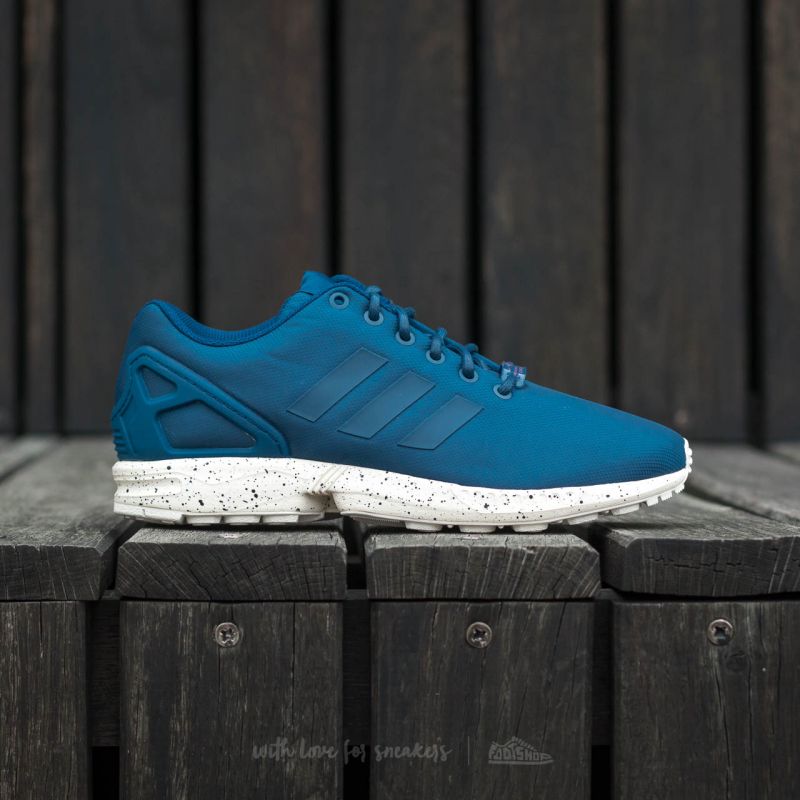 Men's shoes adidas ZX Flux Tech Steel/ Utility Blue/ Chalk White