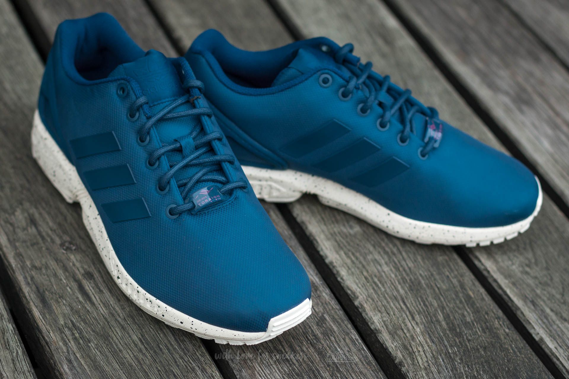 adidas ZX Flux Tech Steel/ Utility Blue/ Chalk White | Footshop
