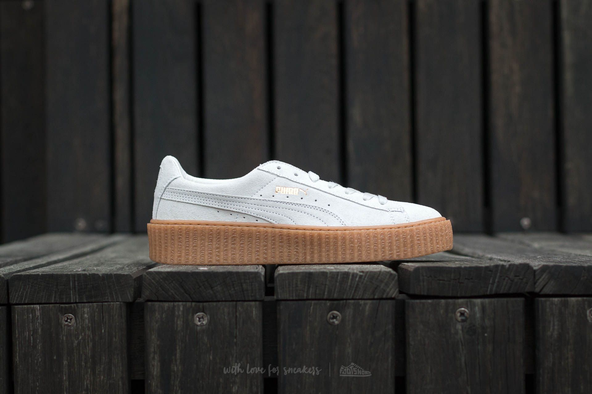 Buty damskie Puma x Rihanna Suede Creeper Star White-Star White-Oatmeal
