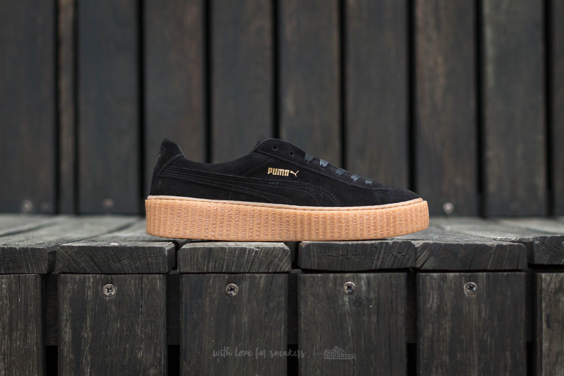 Puma creepers sale noir et doré