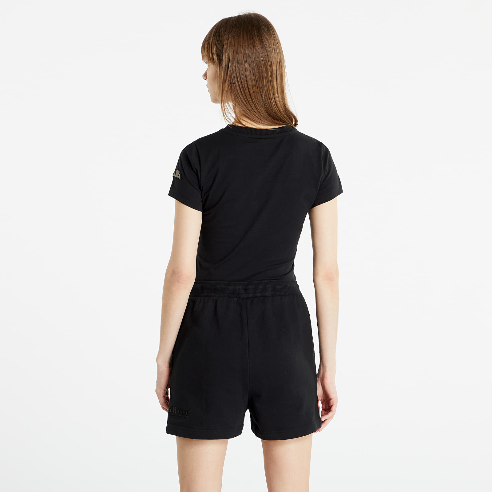 Trička Ellesse T-Shirt Dropper Crop T-Shirt Washed Black