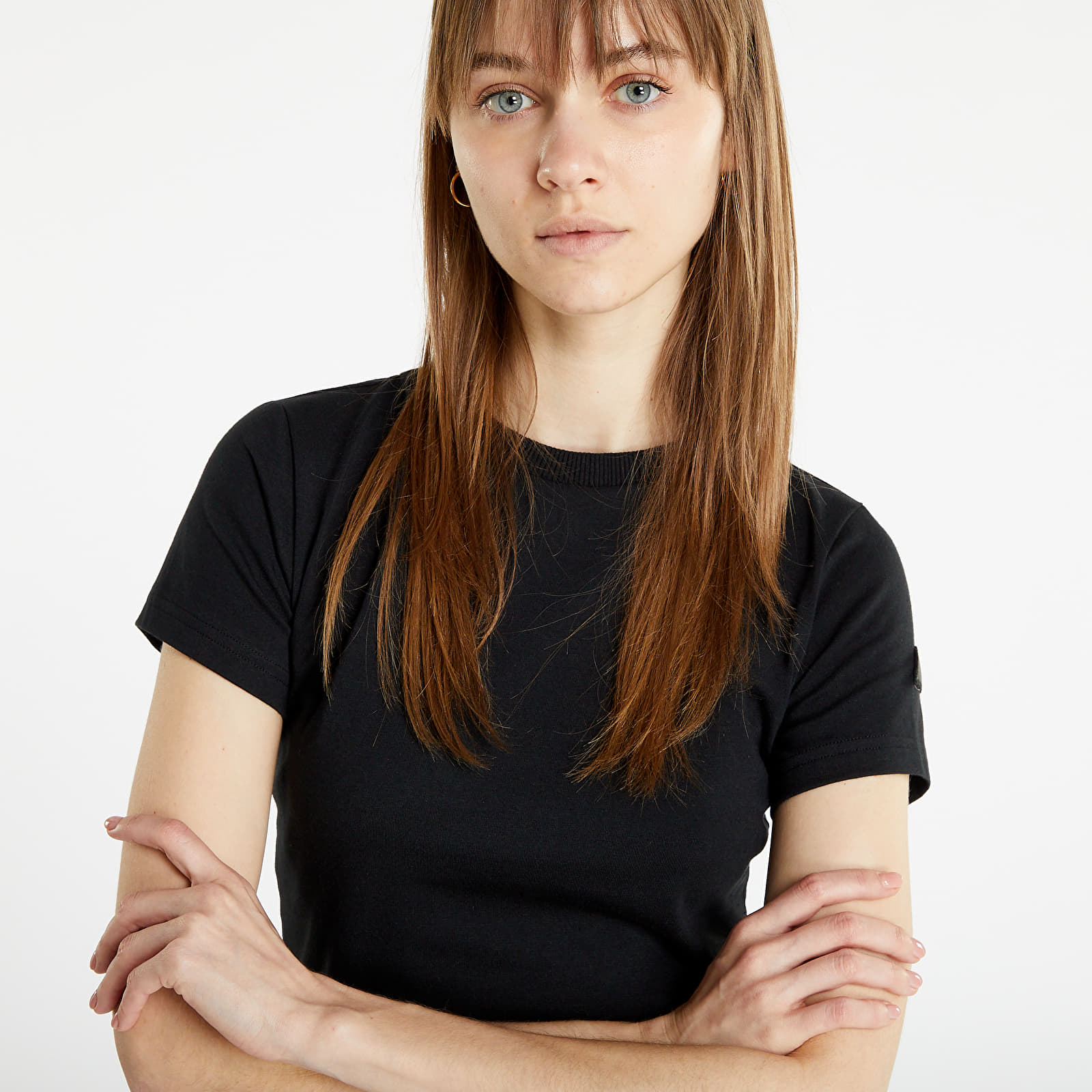 Trička Ellesse T-Shirt Dropper Crop T-Shirt Washed Black