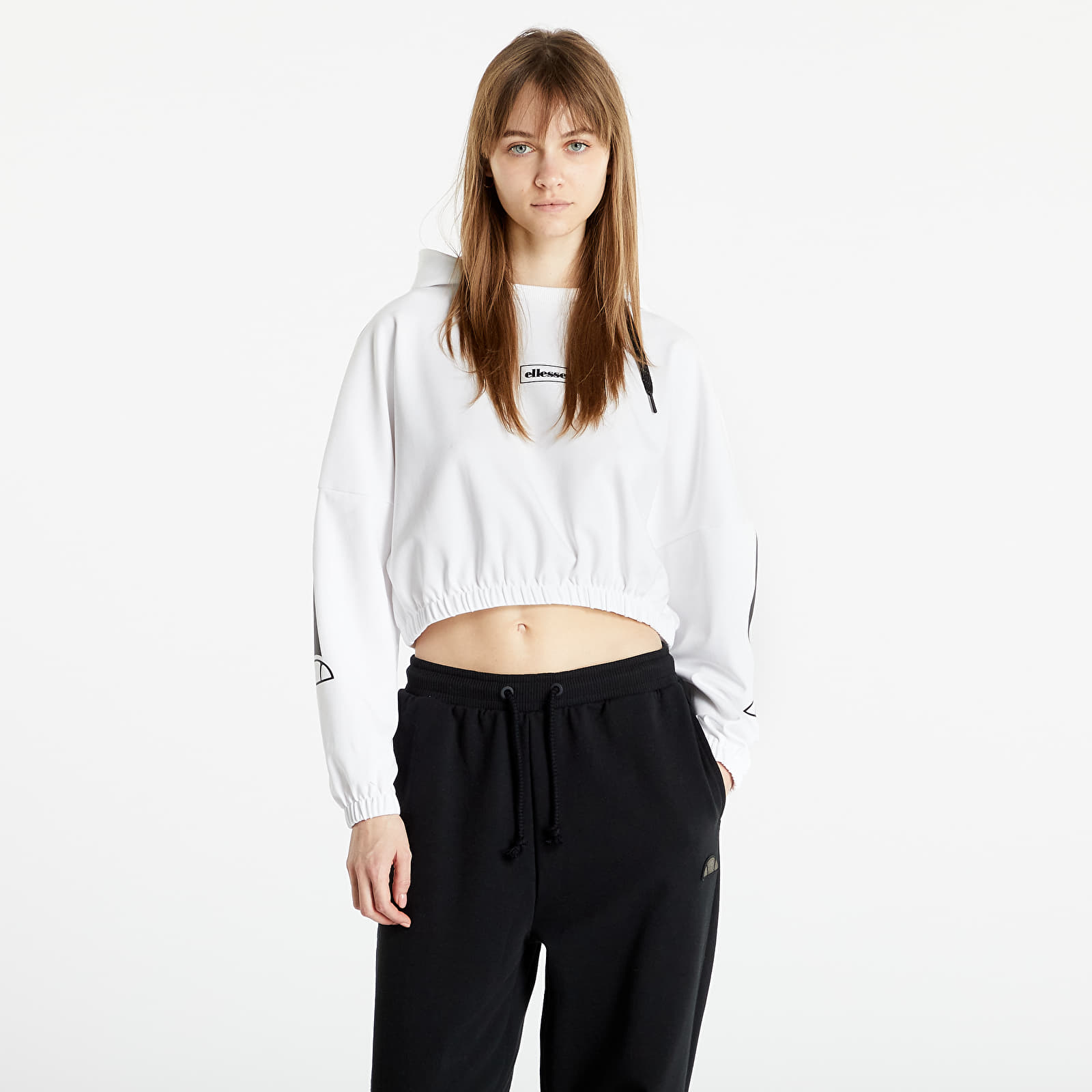 Ellesse grey cropped hoodie store