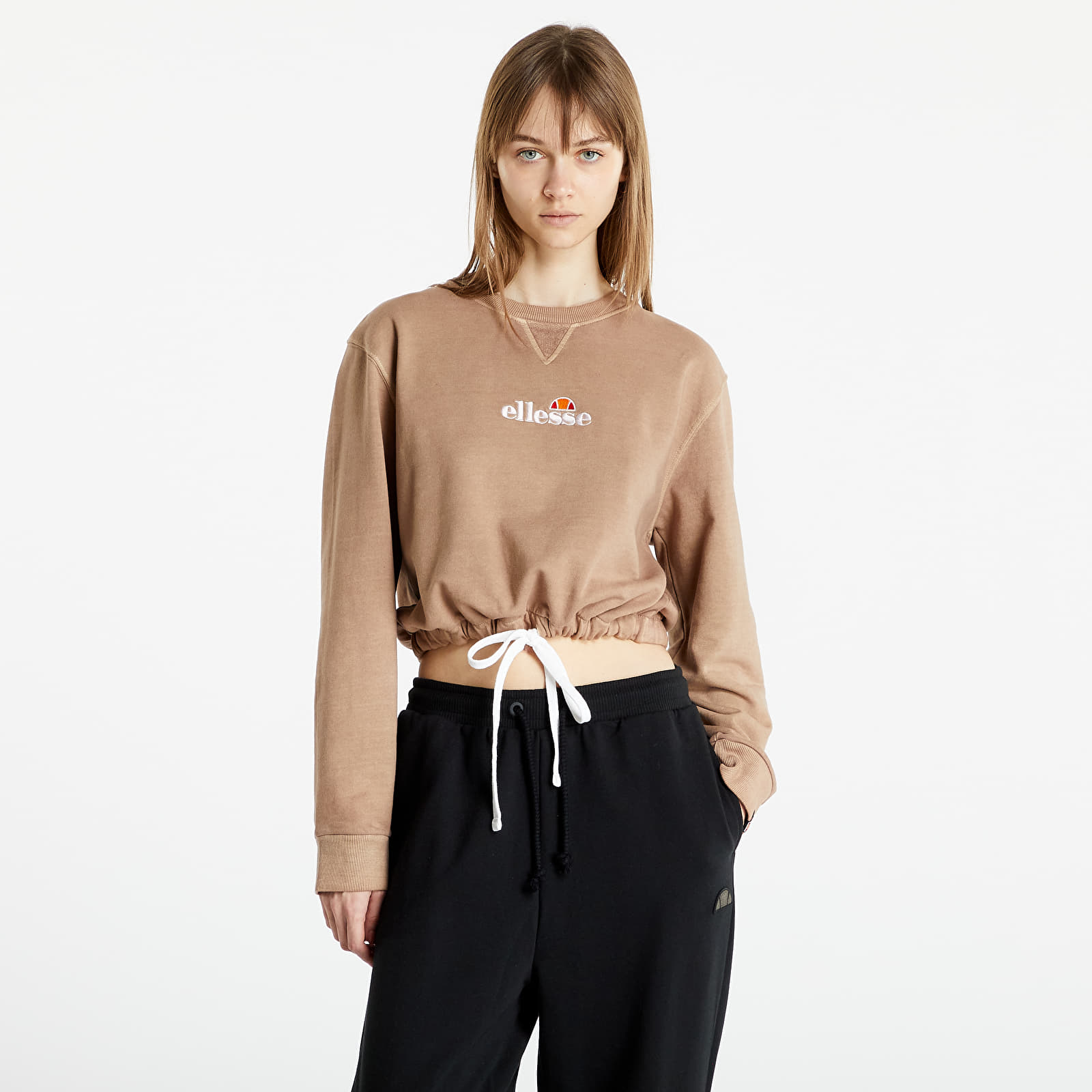 Hoodies and sweatshirts  Ellesse Popsy Cropped Sweatshirt Brown