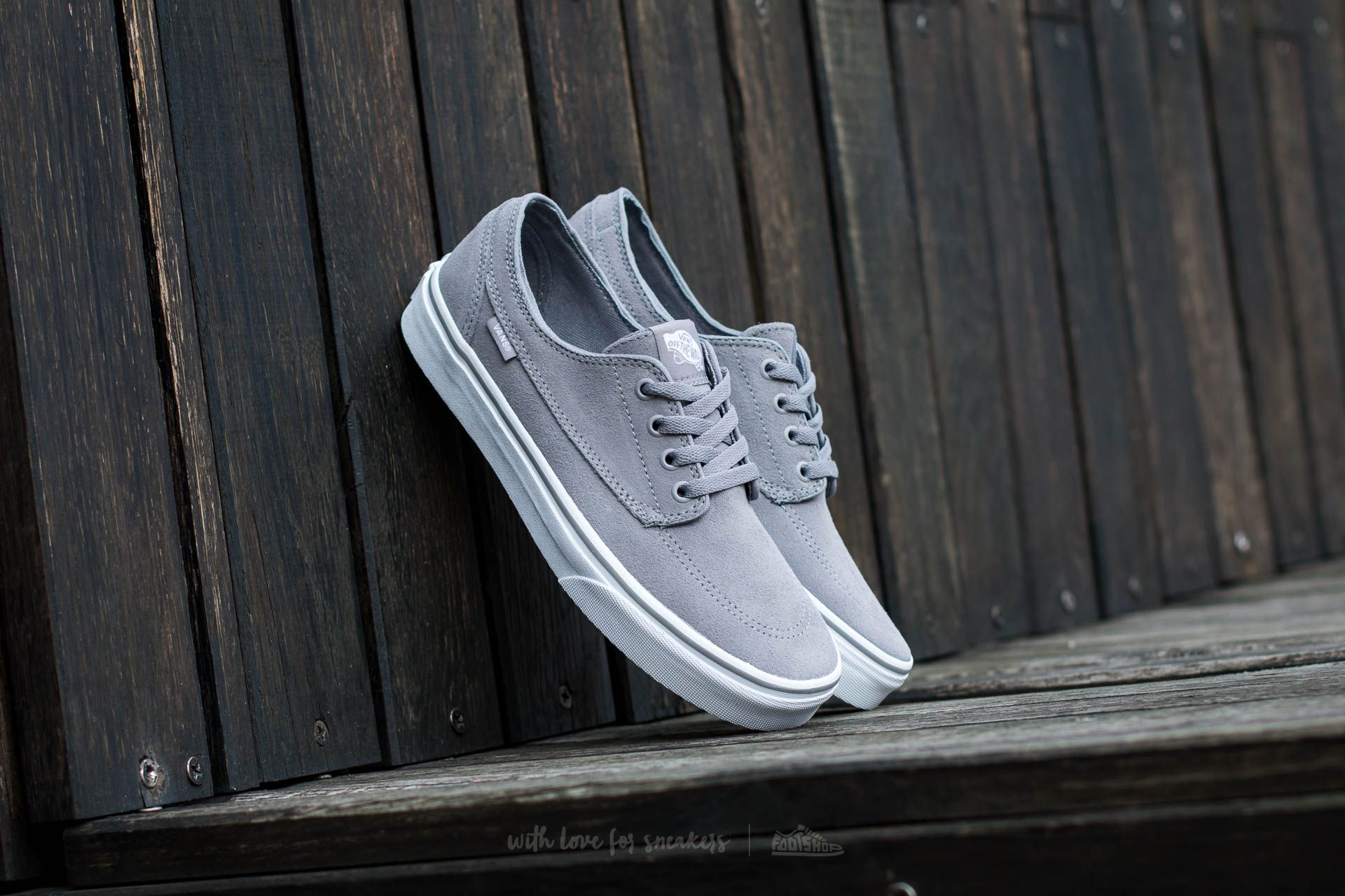 Herren Sneaker und Schuhe Vans Brigata (Suede) Frost Gray/ True White