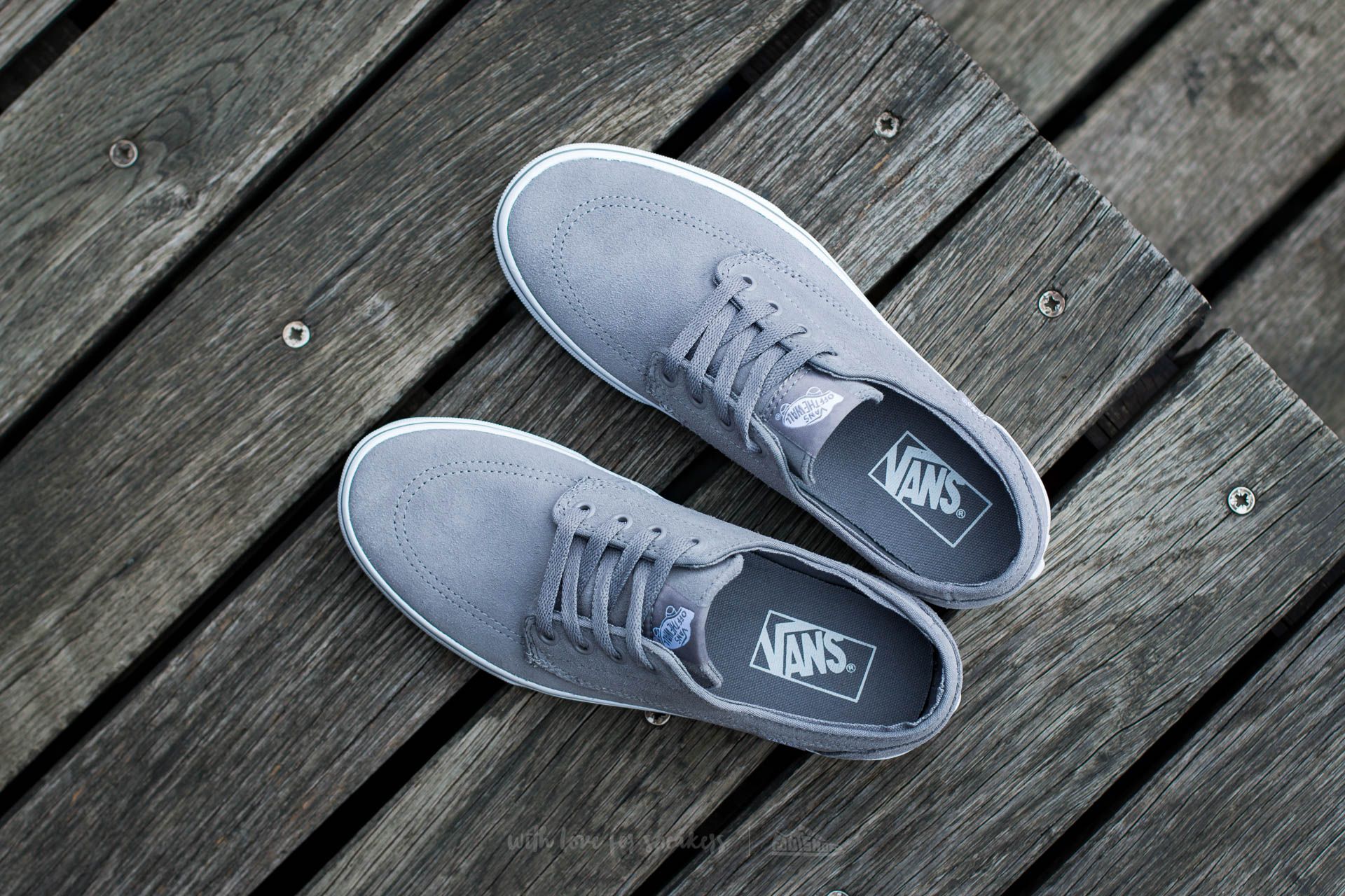 Herren Sneaker und Schuhe Vans Brigata (Suede) Frost Gray/ True White