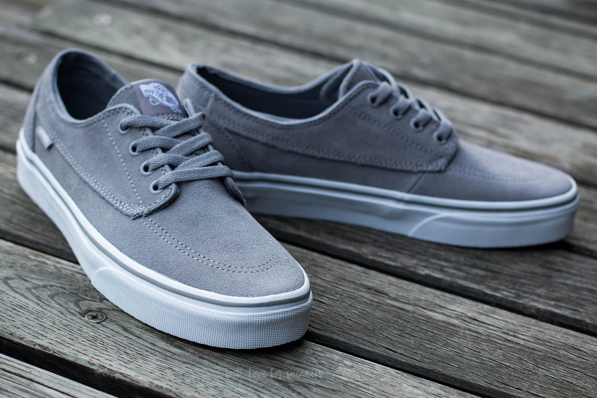 Herren Sneaker und Schuhe Vans Brigata (Suede) Frost Gray/ True White