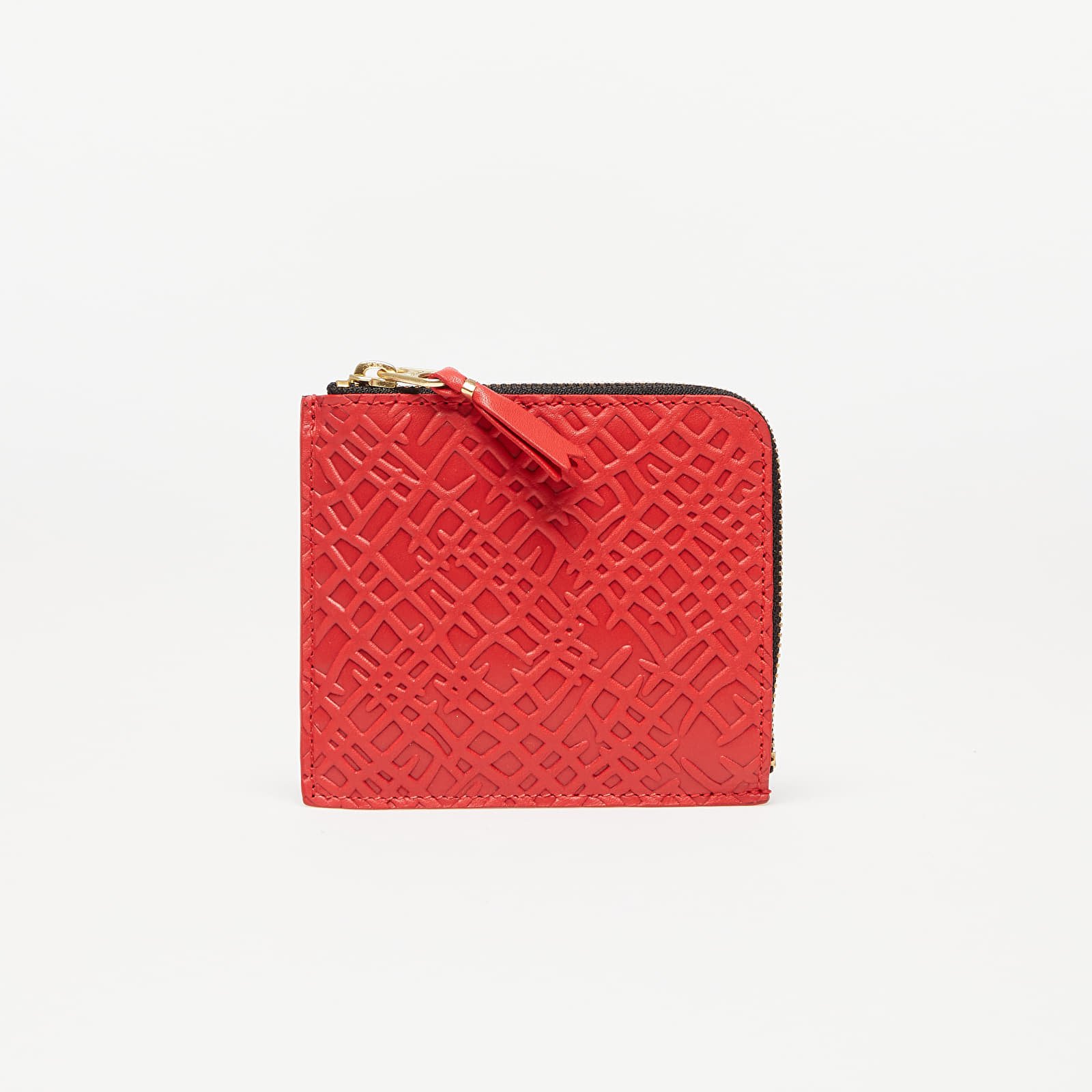 Portofel Comme des Garçons Embossed Roots Wallet Red