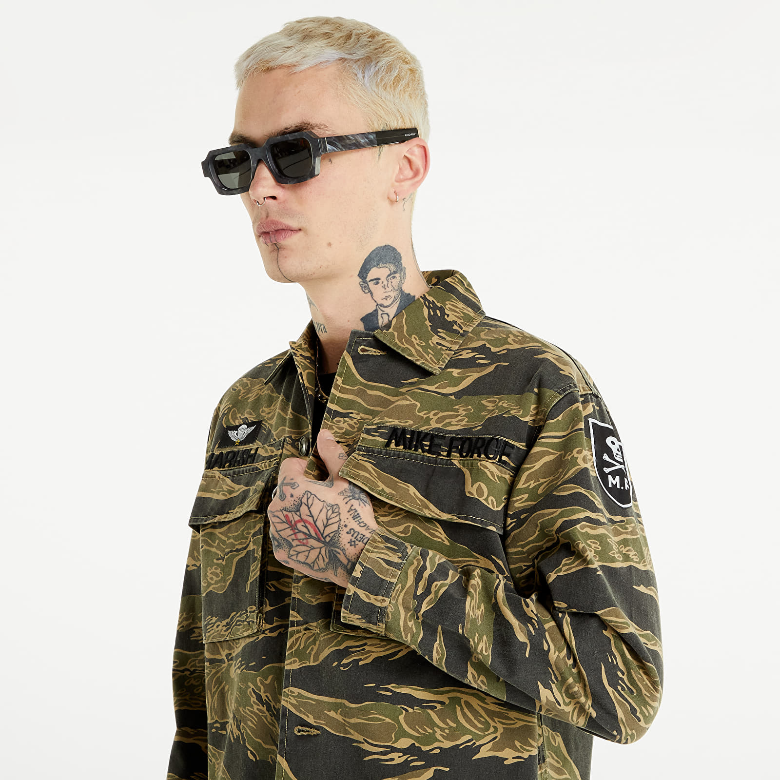 Košele Maharishi Subdued Night Tigerstripe Mike Force Camo Advisor's Over