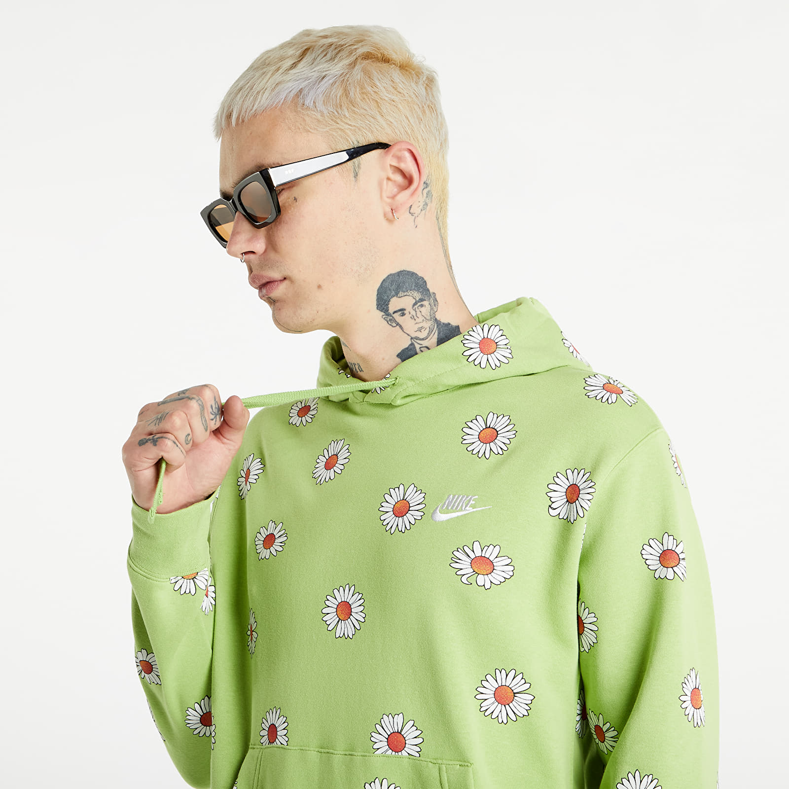 Sweatshirts Nike Sportswear Sport Essentials+ French Terry Pullover Hoodie Vivid Green/ White