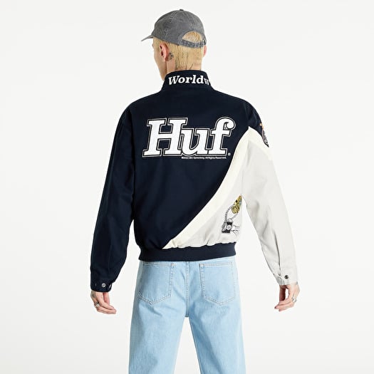 ＨＵＦ ＤＡＹＴＯＮＡ　ＪＡＣＫＥＴ　レーシングジャケット　L JK00335 Jackets HUF Daytona Jacket Indigo | Footshop